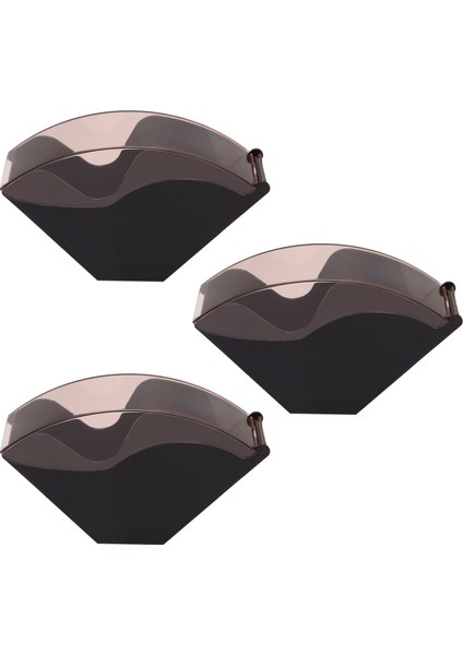 3x V60 Filtre Kağıt Tutucu/konik Filtre Kağıt Kutusu Filtreleme Kağıt Depolama Rafı Kapak ile Stand (Yurt Dışından)