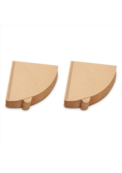 400PCS Kahve Filtreleri Kağıtları 2 Koni Kağıt 1-4 Su Bardağı V60 Için Doğal Kağıt Kahve Filtresi Kahve Damma Konileri (Yurt Dışından)