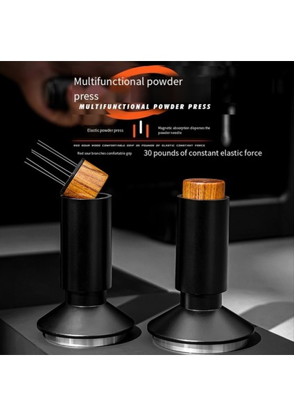 53MM Espresso Kurcalama-2&#39 Si 1 Arada Wdt Aracı Espresso Makinesi Için Kahve Kurcalaması Espresso El Tumpers ile Kalibre Edilmiş Kurcalama ile (Yurt Dışından)