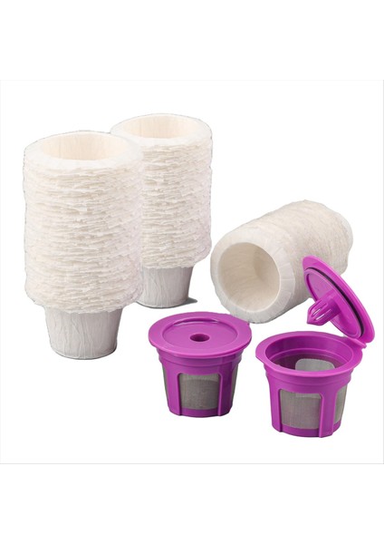 Tek Kullanımlık Kahve Kağıdı Filtresi 300 Sayı Keurig Coffee Maker 2 0 ve 1 0 Için 2 Paket Yeniden Kullanılabilir K Cup Kahve Pod (Yurt Dışından)