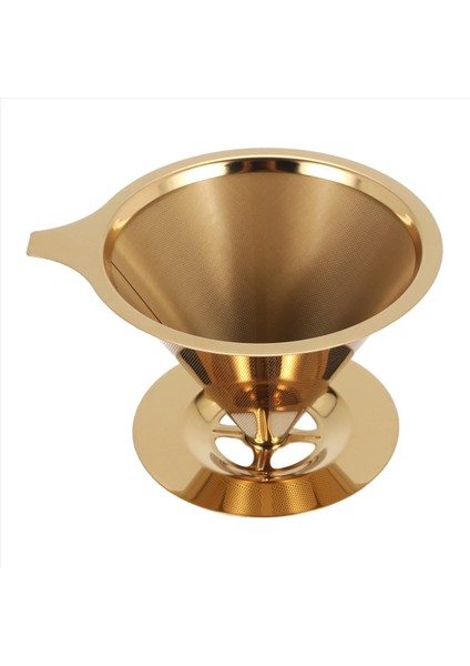 Çift Duvar Paslanmaz Çelik Titanyum Altın Kahve Damma Filtresi Üzerine Dökme Bardak Stand ve Sap (Yurt Dışından) fiyatları