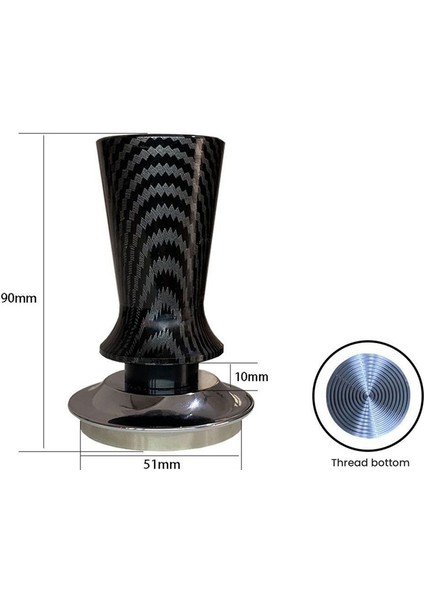 Espresso Kahve Kurcalama Derinliği Kalibre Edilmiş Sabit Basınçlı Kahve Tozu Çekiç Kahve Distribütörü Barista Aletleri 51MM (Yurt Dışından) indirimleri