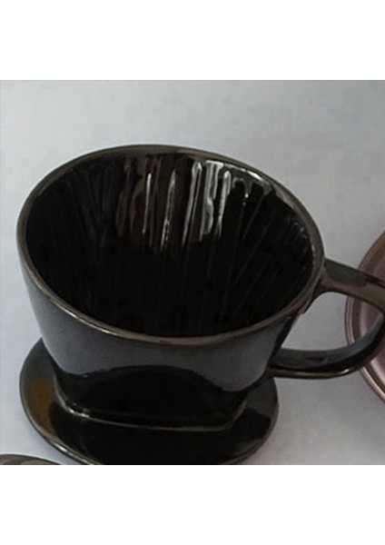 2x Kahve Filtresi Bardağı Tek Bardak Siyah Seramik Kahve Damatı Yeniden Kullanılabilir Filtre Damağı Tutucu S (Yurt Dışından) fırsatları