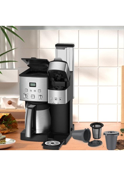 Yedek Parçalar 2pcs Gri Yeniden Kullanılabilir Filtre Kupası Cuisinart Tek Servis Kahve Makineleri Için Uyumlu (Yurt Dışından) indirimleri