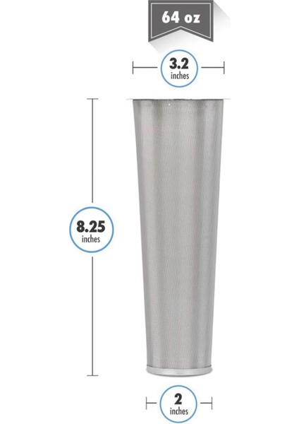 2x Soğuk Kahve Makinesi Kahve Filtreleri Geniş Ağız Mason Kavanoz Paslanmaz Çelik Ultra Ince Kafa Çay (Yurt Dışından) modelleri