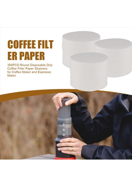 350PCS Aeropress Kahve Makinesi ve Espresso Maker Için Yuvarlak Tek Kullanımlık Damla Kahve Filtresi Kağıt Süzgeçleri (Yurt Dışından) fırsatları