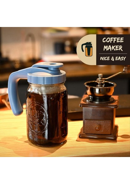 Premium Paslanmaz Çelik Mason Kavanoz Buz Kahve Makinesi Buz Çay Enfüzörü Kalın Örgü Kahve Filtre Süzgeci (Yurt Dışından) fırsatları