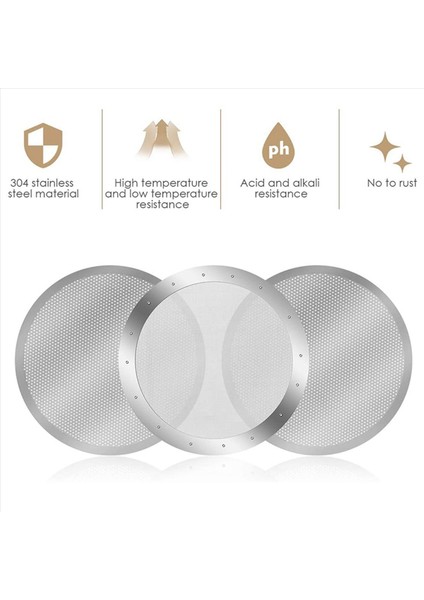 6 Paket Metal Yeniden Kullanılabilir Kahve Filtresi Ağ Aeropress Kahve Makinesi Espresso Üreticisi Gümüş (Yurt Dışından) fırsatları