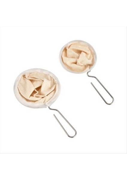 Yeniden Kullanılabilir Kahve Filtresi Çantası Paslanmaz Çelik Tapı Kumaş Süzgeci Bırakma Pot Kılı El Yapılan Kahve Aletleri Çay Filtresi C (Yurt Dışından)