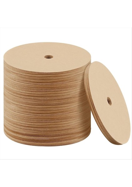 500PCS Sayma Perkolator Kahve Filtreleri 3 75 Inç Doğal Ahit Edilmez Kahve Filtresi Disk Kahve Filtreleri Kahverengi (Yurt Dışından)
