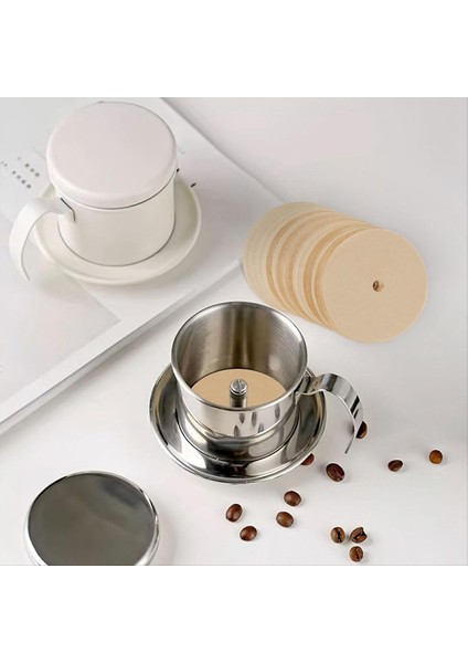 500PCS Sayma Perkolator Kahve Filtreleri 3 75 Inç Doğal Ahit Edilmez Kahve Filtresi Disk Kahve Filtreleri Kahverengi (Yurt Dışından) fiyatları