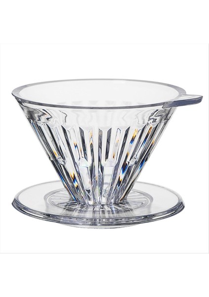 Plastik Kahve Damalı El Yapılan Kahve Filtre Kupası Kahve Paylaşımı Pota 2-4 Bardak Optimal Lezzet Ekstraksiyonu (Yurt Dışından)