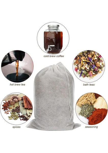 200 Adet Büyük Soğuk Kabarcıksız Çanta Tek Kullanımlık Kahve Filtre Çantası Ince Örgü Atlar Buz Kahve Çekme Çantası (Yurt Dışından) fırsatları