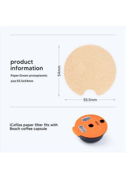 Bosch Yeniden Kullanılabilir Tassimo Kahve Kapsülü Için 400X Tek Kullanımlanabilir Kağıt Filtresi Bloktan Koruyun Temizlik Için Kapsül Keep (Yurt Dışından) fiyatları