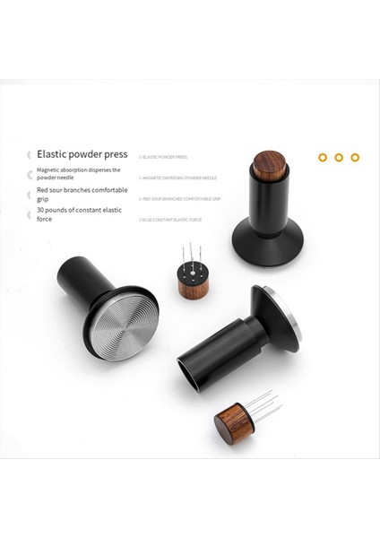 53MM Espresso Kurcalama-2&#39 Si 1 Arada Wdt Aracı Espresso Makinesi Için Kahve Kurcalaması Espresso El Tumpers ile Kalibre Edilmiş Kurcalama ile (Yurt Dışından) modelleri