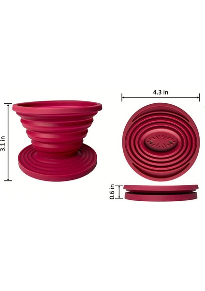 2x Katlanabilir Kamp Kamp Için Kahve Damlası Üzerine Dökün Ev Mutfak Için Yeniden Kullanılabilir Silikon Kahve Filtre Tutucu (Yurt Dışından) indirimleri