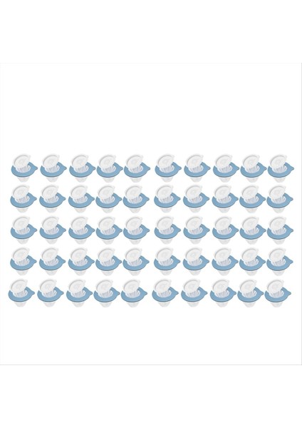 50PCS Taşınabilir Kahve Filtreleri Yeniden Kullanılabilir Dokunamayan Kahve Filtreleri Kahve/çayı Kapsüllemek Için Mavi Dökülme (Yurt Dışından)