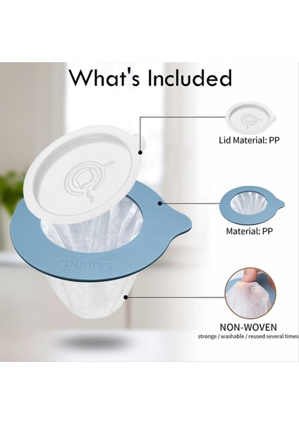 50PCS Taşınabilir Kahve Filtreleri Yeniden Kullanılabilir Dokunamayan Kahve Filtreleri Kahve/çayı Kapsüllemek Için Mavi Dökülme (Yurt Dışından) modelleri