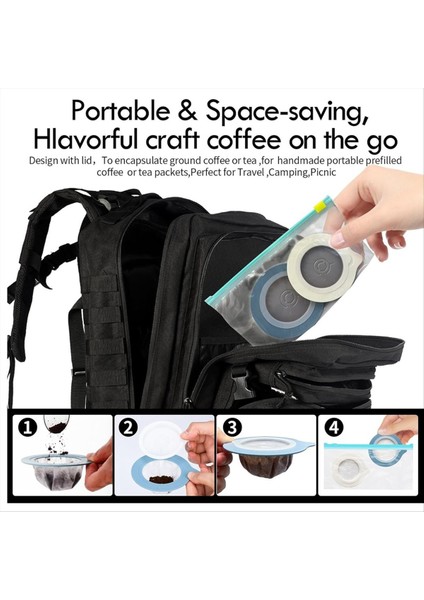 50PCS Taşınabilir Kahve Filtreleri Yeniden Kullanılabilir Dokunamayan Kahve Filtreleri Kahve/çayı Kapsüllemek Için Mavi Dökülme (Yurt Dışından) fırsatları