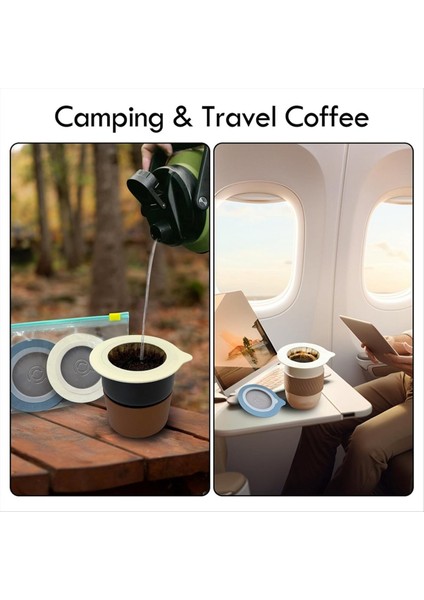 50PCS Taşınabilir Kahve Filtreleri Yeniden Kullanılabilir Dokunamayan Kahve Filtreleri Kahve/çayı Kapsüllemek Için Mavi Dökülme (Yurt Dışından) indirimleri