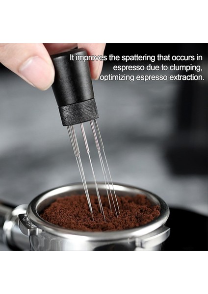 1pcs Espresso Needle Distribütörü - Kahve Için Manyetik Metal Karıştırıcı Aracı - Çalışma Yeri Için Siyah Kahve Distribütörü (Yurt Dışından) fiyatları