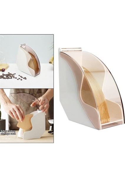 Akrilik Kapaklı Kahve Filtresi Kağıt Tutucu Akrilik Kapak Kahve Filtreleri Peçete Dağıtıcı Raf Kabı Beyaz (Yurt Dışından) fırsatları
