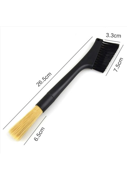 3x Çift Kafa Fırçası Espresso Kahve Öğütücü Makinesi Temiz Fırça Matcha Klavye Toz Alma Aracı Kahve Tozu Fırçası (Yurt Dışından) modelleri