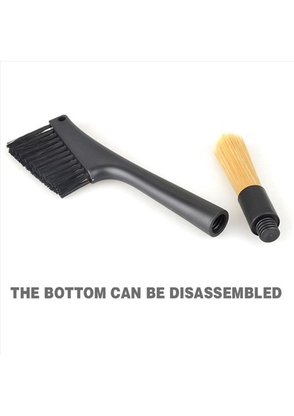 3x Çift Kafa Fırçası Espresso Kahve Öğütücü Makinesi Temiz Fırça Matcha Klavye Toz Alma Aracı Kahve Tozu Fırçası (Yurt Dışından) indirimleri