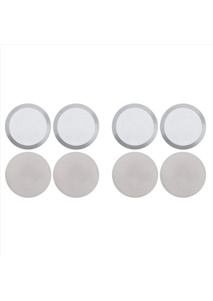 Aeropress Kahve Makinesi Için 4x Kahve Filtreleri Yeniden Kullanılabilir Kahve Filtresi 2 Türler Yıkanabilir Paslanmaz Çelik Örgü Mikro Filtreler (Yurt Dışından)