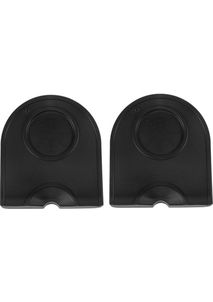 2x Manuel Barista Kahve Espresso Latte Sanat Kalem Kurcalama Tutucu Silikon Pad Mat Mutfak Aksesuarları Siyah (Yurt Dışından)