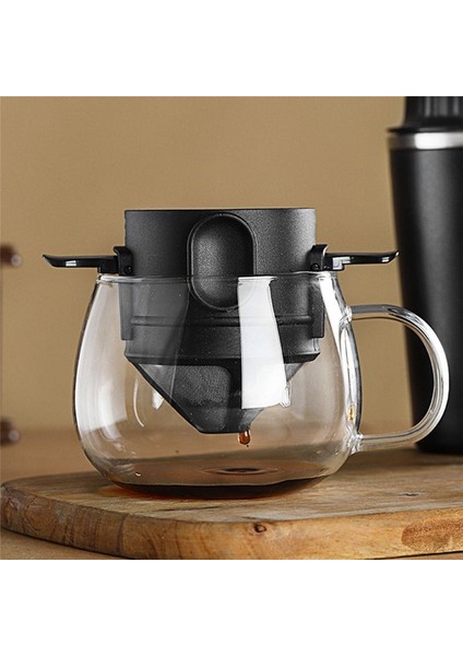 Taşınabilir Kahve Filtresi Yeniden Kullanılabilir Huni Çay Infüzörü Paslanmaz Çelik Mini Dripper Kahve Damkı Ev Ofisi Için Trave-A (Yurt Dışından) fiyatları