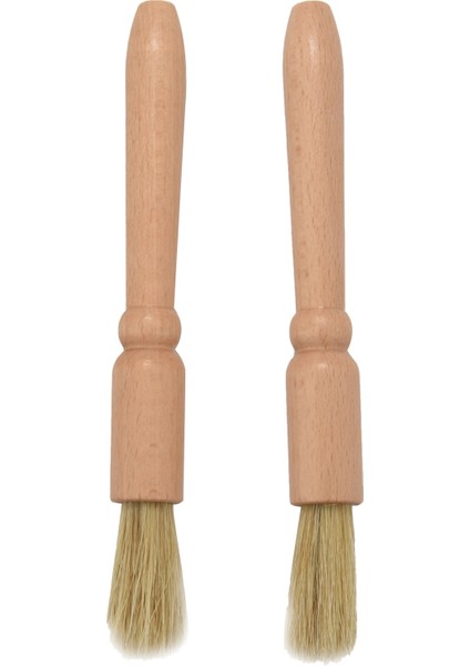 2 Adet Kahve Öğütme Temizleme Fırçası Espresso Istasyonları ve Ekipmanları Için Ahşap Toz Fırçası (Yurt Dışından)