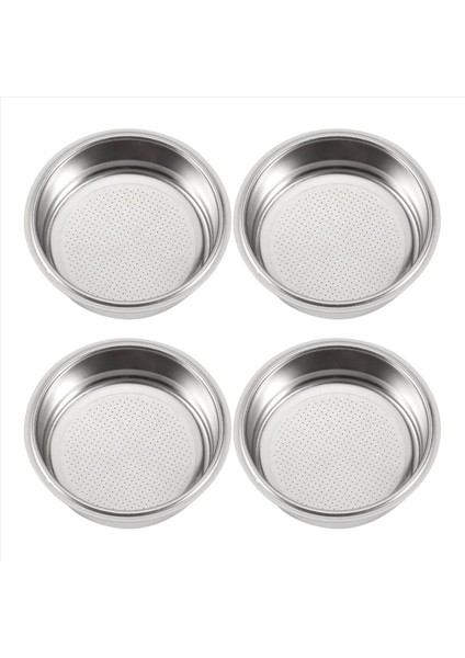 4x Kahve Filtresi 51MM Paslanmaz Çelik Kahve Filtre Bardağı Sepeti Basınç Olmayan Kahve Makinesi Filtreleri A (Yurt Dışından)