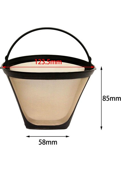 Yeniden Kullanılabilir Koni Tarzı Yedek Kahve Filtresi Makineler ve Brewers Için Kalıcı Kahve Filtrenizin Değiştirilir (Yurt Dışından) fiyatları