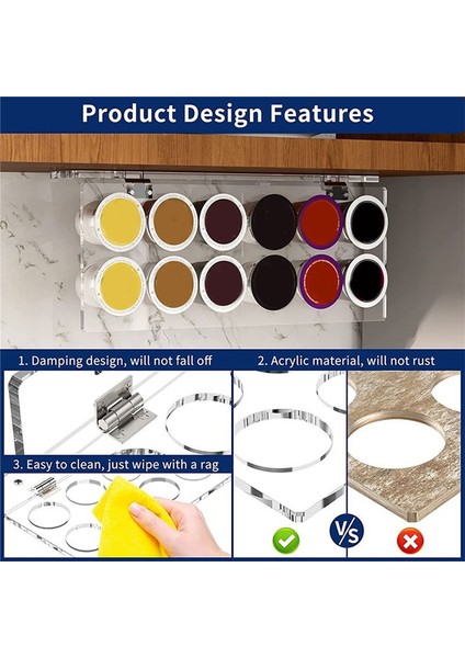 K-Cup Tutucu Dolap Altında Çekme Depolama Kahve Tutucusu 12 Su Bardağı ile Uyumlu Space Kahve Pods Raf Siyah Kaydet (Yurt Dışından) fiyatları