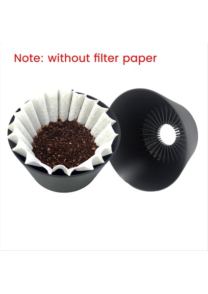 Kahve Filtre Kupası Kahve Dripper El Kahve Büyük Kapasiteli Filtre Kupası 40-60G Seyahat Ofisi Için Yeniden Kullanılabilir Kahve Filtresi (Yurt Dışından)