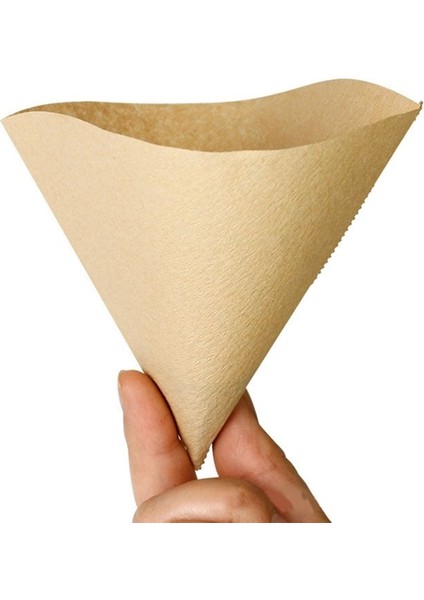 El Yapımı Kahve Filtre Kağıdı Kalınlaştırılmış Koni Şeklindeki Kahve Filtresi Kağıt Damla Çayı Filtre 50 Birincil Renk (Yurt Dışından) fiyatları