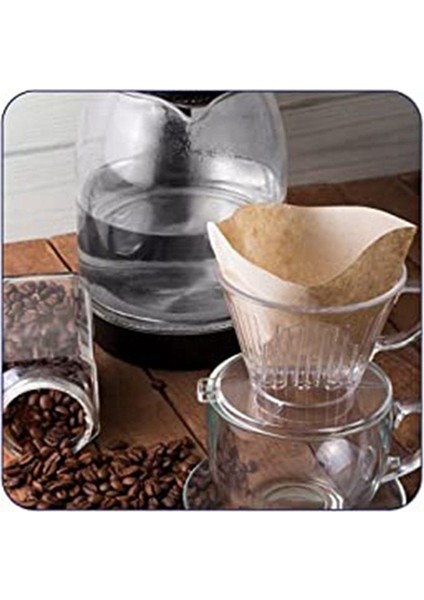 El Yapımı Kahve Filtre Kağıdı Kalınlaştırılmış Koni Şeklindeki Kahve Filtresi Kağıt Damla Çayı Filtre 50 Birincil Renk (Yurt Dışından) indirimleri