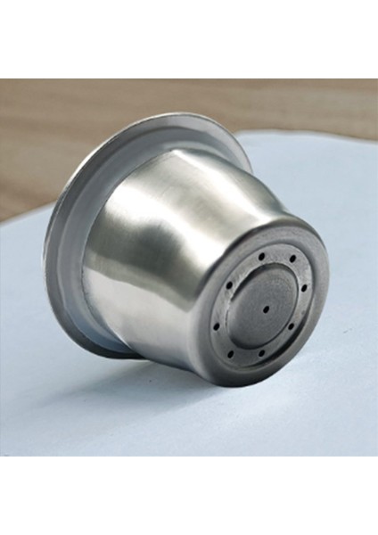 Kapsüller Yeniden Kullanılabilir Paslanmaz Çelik Nespresso Için 3 Parça Doldurulabilir Pedler + 1 Kaşık + 1 Kaşık + 1 Fırça (Yurt Dışından)