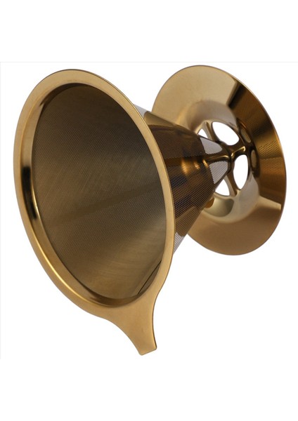 2x Çift Duvar Paslanmaz Çelik Titanyum Altın Kahve Damma Filtresi Üzerine Fincan Stand ve Saplama (Yurt Dışından) modelleri