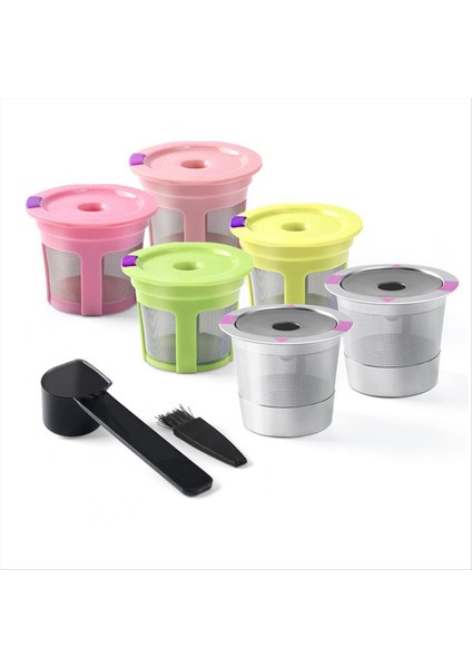 Paslanmaz Çelik Yeniden Kullanılabilir K Fincan Yeniden Kullanılabilir K Fincan Kahve Filtresi Yeniden Doldurulabilir Tek Kahve Fincanı K Eurig 2 0 ve 1 0 (Yurt Dışından)