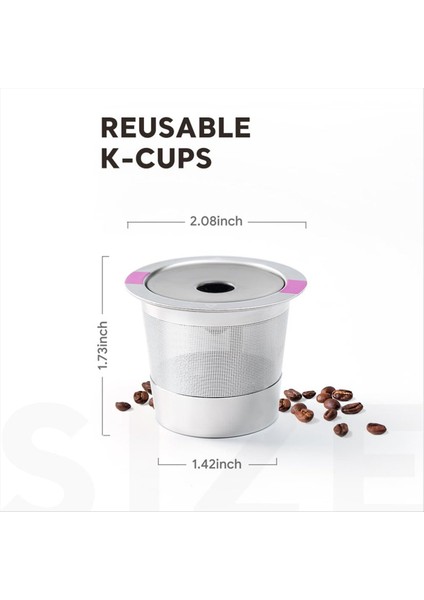 Paslanmaz Çelik Yeniden Kullanılabilir K Fincan Yeniden Kullanılabilir K Fincan Kahve Filtresi Yeniden Doldurulabilir Tek Kahve Fincanı K Eurig 2 0 ve 1 0 (Yurt Dışından) fiyatları