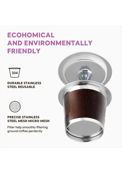 Paslanmaz Çelik Yeniden Kullanılabilir K Fincan Yeniden Kullanılabilir K Fincan Kahve Filtresi Yeniden Doldurulabilir Tek Kahve Fincanı K Eurig 2 0 ve 1 0 (Yurt Dışından) modelleri