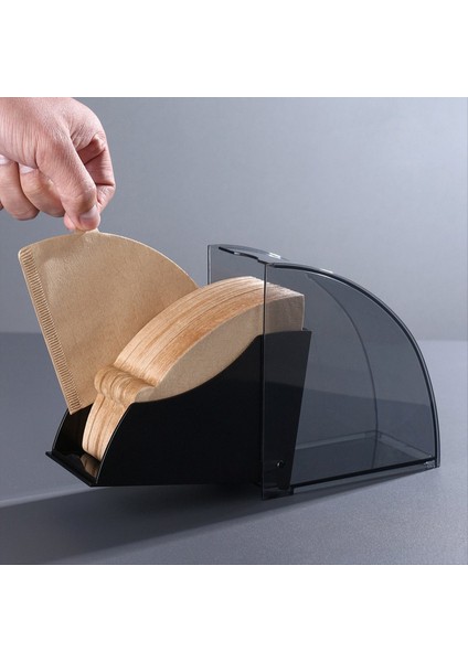 Elle Demlenmiş Kahve Filtresi Kağıt Depolama Kutusu Fan Şeklindeki Filtre Kağıt Kutusu V02 Filtre Kağıt Toz Geçirmez Depolama Rafı (Yurt Dışından) modelleri