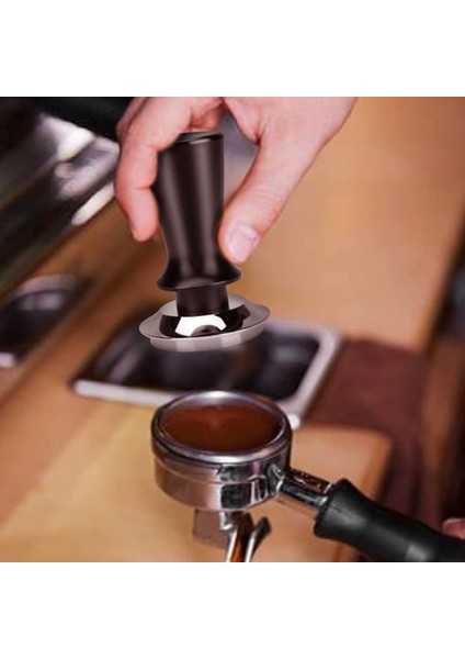 Yay Yüklü Kurcalama Alet Tozu ile Kalibre Espresso Kurcalama Kahve Kurcası Düz Paslanmaz Çelik TABAN-53MM ile Pres (Yurt Dışından) fırsatları