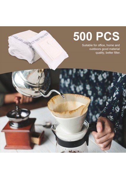500 Pc Drıp Kahve Filtre Çantası Taşınabilir Asılı Kulak Tarzı Kahve Filtreleri Kağıt Ev Ofis Seyahat Kahve ve Çay (Yurt Dışından) indirimleri