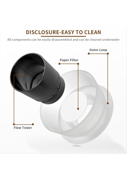 Kahve Brewer Fincan Çıkarılabilir Espresso Kahve Filtre Kupası Ceado Hoop Kahve Bira Fabrikası Için Uyumlu Filtre Kağıtları (Yurt Dışından) modelleri