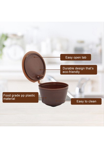 Doldurulabilir Kahve Filtre Kupası Uyumlu Tat Adaptörü Yeniden Kullanılabilir Makine Pod Uyumlu Kit (Yurt Dışından) modelleri