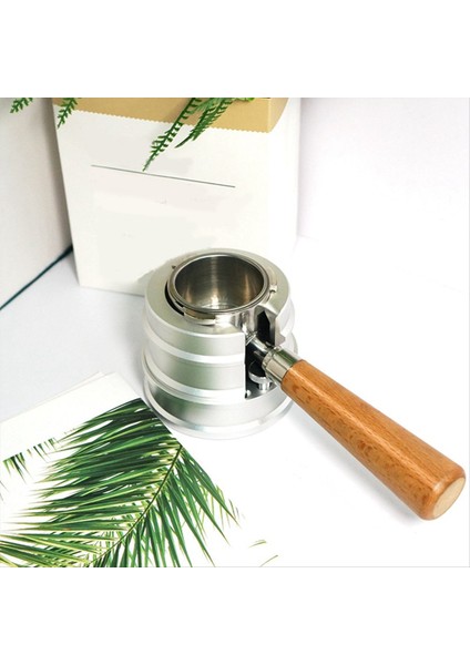 Evrensel 51 53 54 58MM Kahve Tutucu Pres Toz Tutucu Alüminyum Alaşım Ayarlanabilir Pres Toz Taban (Gümüş) (Yurt Dışından) fiyatları