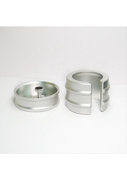 Evrensel 51 53 54 58MM Kahve Tutucu Pres Toz Tutucu Alüminyum Alaşım Ayarlanabilir Pres Toz Taban (Gümüş) (Yurt Dışından) indirimleri